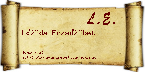 Láda Erzsébet névjegykártya